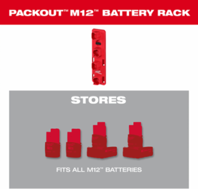 PACKOUT™ M12™ Battery Rack