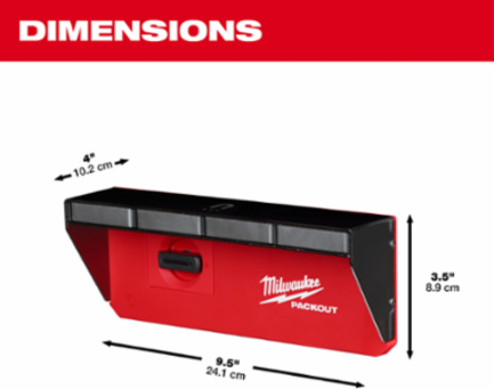 PACKOUT™ Magnetic Rack with 3 Magnetic Faces, 4" x 9.5" x 3.5" Dimensions