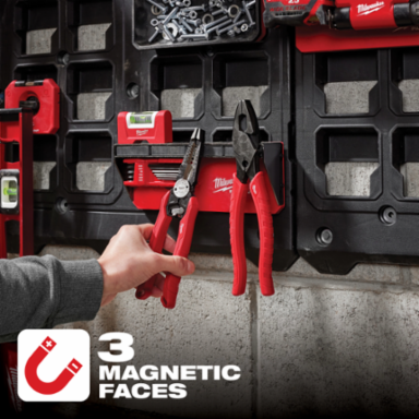 PACKOUT™ Magnetic Rack with 3 Magnetic Faces, 4" x 9.5" x 3.5" Dimensions