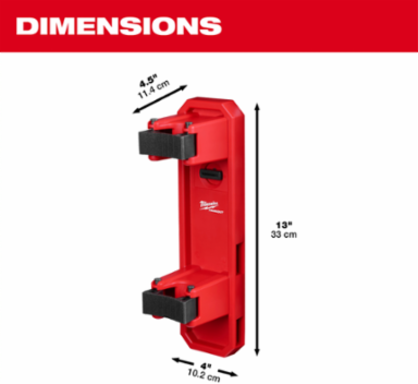 PACKOUTTM Long Handle Tool Holder, 4.5 Inch x 4 Inch x 13 Inch, 16 lbs Capacity