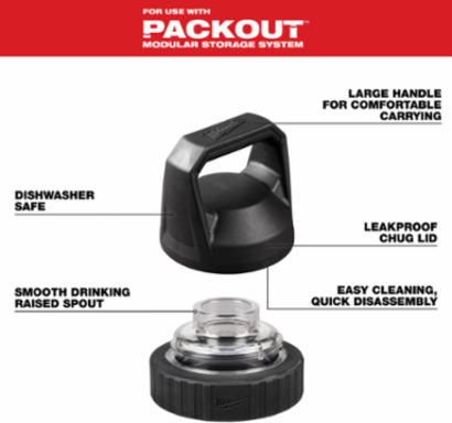 Chug Lid for PACKOUT™ Bottles