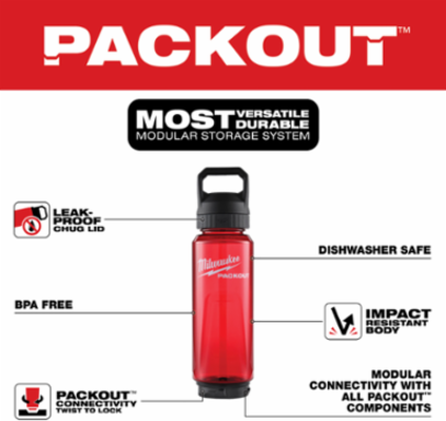 PACKOUT™ 34oz Bottle with Chug Lid