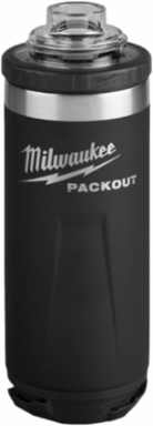 PACKOUT™ 18oz Insulated Bottle - Black, Double Wall Vacuum Insulation, Leakproof Chug Lid