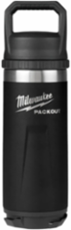 PACKOUT™ 18oz Insulated Bottle - Black, Double Wall Vacuum Insulation, Leakproof Chug Lid