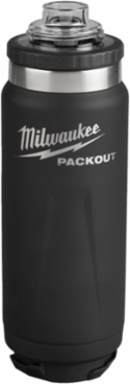 PACKOUT™ 24oz Insulated Bottle, Black, Chug Lid, 11.97 Inch Height
