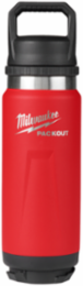 PACKOUT™ 24oz Insulated Bottle with Chug Lid, Red, Impact Resistant, Double Wall Vacuum Insulation