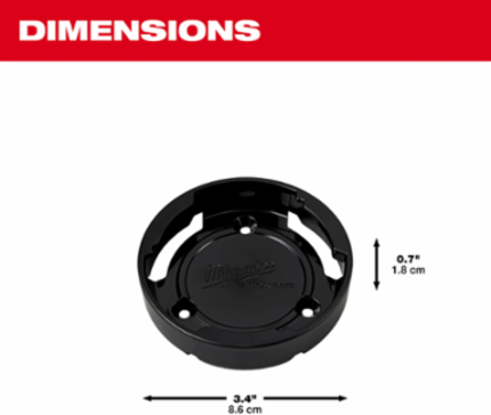 PACKOUT Twist to Lock Mount - 3.36 Inch Width, Impact Resistant Plastic Body