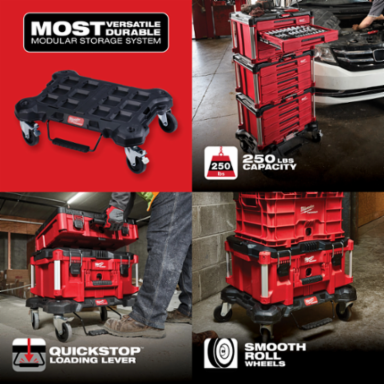 PACKOUT™ Dolly 250lbs Capacity, 4 Inch Wheels, Impact Resistant Polymers