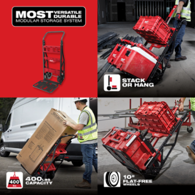 PACKOUT™ 2-Wheel Cart, 400lb Capacity, 10 Inch Wheels, 48 Inch Height