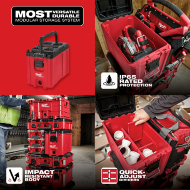 PACKOUT™ Compact Tool Box with 75lbs Capacity, 12.87 Inch Height, ABS Material