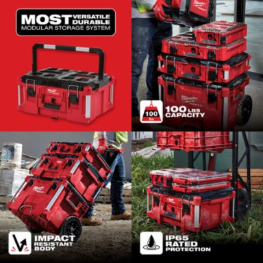 PACKOUT Large Tool Box, 11.3 Inch Height, 100 lbs Capacity, IP65 Rated