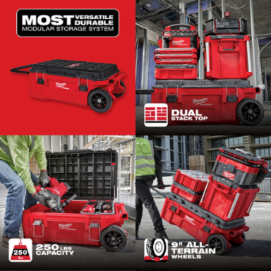PACKOUT Rolling Tool Chest, 250 lbs Capacity, 35 Gallon, 9" Wheels