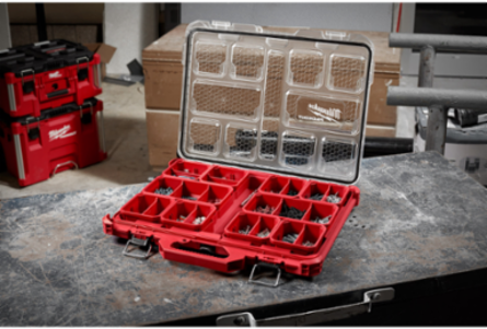 PACKOUT Low-Profile Organizer with 10 Removable Bins, IP65 Weather Seal