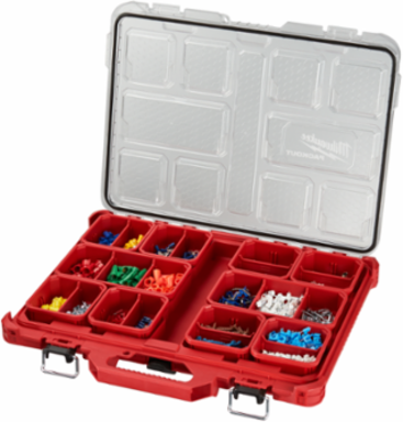 PACKOUT Low-Profile Organizer with 10 Removable Bins, IP65 Weather Seal