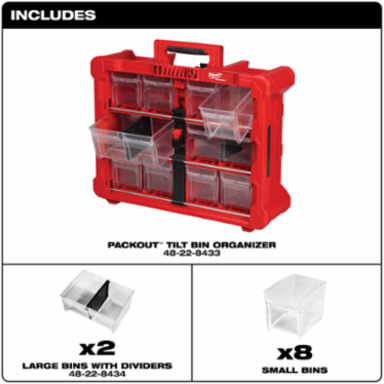 PACKOUT™ Tilt Bin Organizer