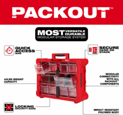 PACKOUT™ Tilt Bin Organizer