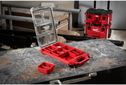 PACKOUT Compact Low-Profile Organizer with 5 Removable Bins, 16.38 Inch Depth, 2.52 Inch Height