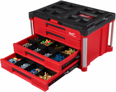 PACKOUT 4-Drawer Tool Box, 50lbs Capacity, 16.3 Inch Depth
