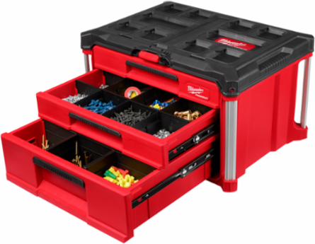 PACKOUT™ Multi-Depth Tool Box, 3 Drawers, 50 lbs Capacity, 22.2 Inch Width, Impact Resistant