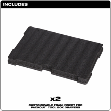 PACKOUT Foam Insert, 13.23 Inch x 23.46 Inch, Layered Foam, Customizable