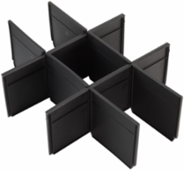PACKOUT Drawer Dividers with 2 Long & 6 Small Dividers, 12.5 Inch Length