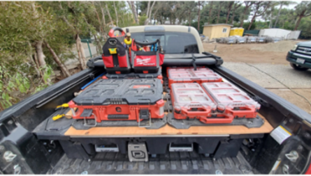 PACKOUT™ Mounting Plate, Impact Resistant Polymer, 50 lbs Wall Capacity, 100 lbs Floor Capacity, 18.4 Inch Width, 23.4 Inch Length