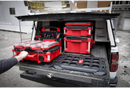 PACKOUT™ Mounting Plate, Impact Resistant Polymer, 50 lbs Wall Capacity, 100 lbs Floor Capacity, 18.4 Inch Width, 23.4 Inch Length