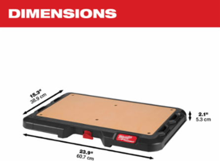 PACKOUT™ Customizable Work Top 50lbs Capacity, 1/2 Inch Thick, 23.9 Inch Wide