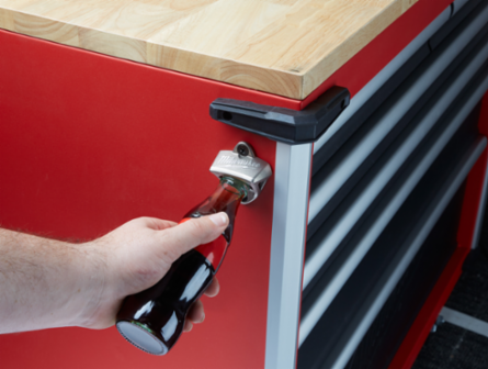 Stainless Steel Bottle Opener with Ergonomic Design and Mounting Hardware