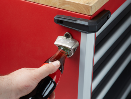 Stainless Steel Bottle Opener with Ergonomic Design and Mounting Hardware