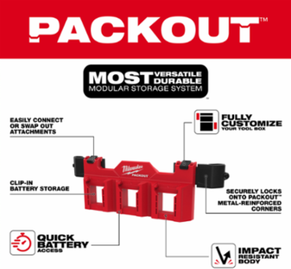 PACKOUT™ Tool Box M18™ Battery Rack Attachment