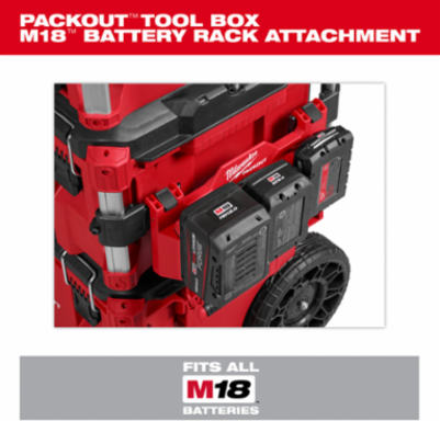 PACKOUT™ Tool Box M18™ Battery Rack Attachment