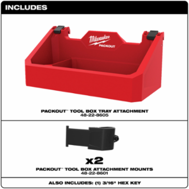 PACKOUT™ Tool Box Tray Attachment