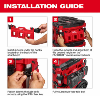 PACKOUT™ Tool Box Tray Attachment