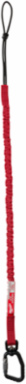 10 lb Locking Tool Lanyard, 36.25 Inch Length, Red Nylon and Rubber