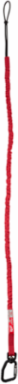 10 Lb Extended Reach Locking Tool Lanyard, 54.4 Inch Length, Red Nylon