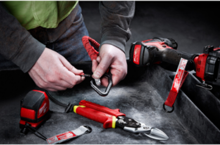 10 Lb Quick-Connect Tool Lanyard, 41.5 Inch Length, Nylon/Rubber