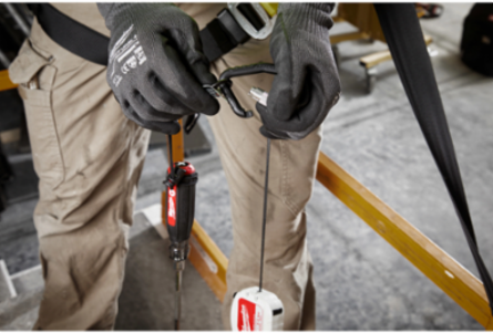 5Lb 50 Inch Retractable Tool Lanyard, Stainless Steel Components