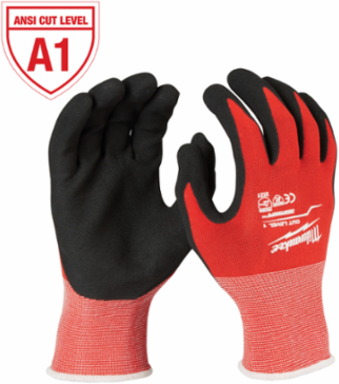 Medium Cut Level 1 Nitrile Dipped Gloves with Anti-Slip Grip