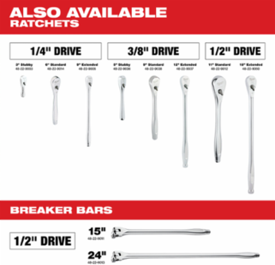 1/4 Inch Drive 9 Inch Ratchet, Chrome Vanadium Steel, 90 Tooth Design
