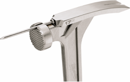 17 oz Milled Face Framing Hammer, I-Beam Handle, 16 Inch Handle Length, ShockShield Grip