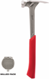 17 oz Milled Face Framing Hammer, I-Beam Handle, 16 Inch Handle Length, ShockShield Grip