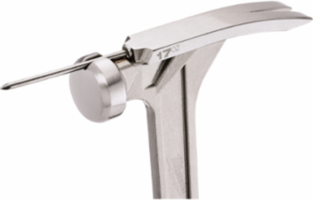 17 oz Smooth Face Framing Hammer, 16 Inch Handle, Anti-Ring Claw, ShockShield Grip