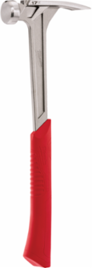 17 oz Smooth Face Framing Hammer, 16 Inch Handle, Anti-Ring Claw, ShockShield Grip