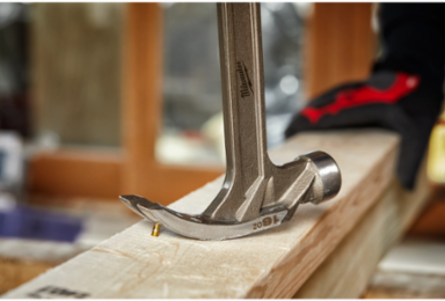 16oz Smooth Face Hybrid Claw Hammer, I-Beam Handle, SHOCKSHIELD™ Grip