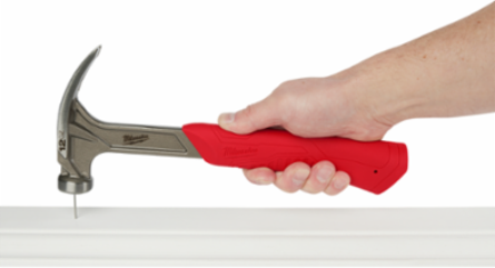 12oz Smooth Face Hybrid Claw Hammer, I-Beam Handle, Vibration Reducing Grip