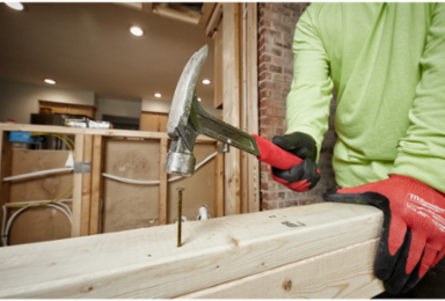 20oz Smooth Face Rip Claw Hammer, I-Beam Handle, SHOCKSHIELD Grip
