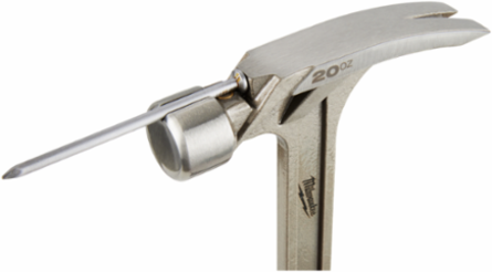 20oz Smooth Face Rip Claw Hammer, I-Beam Handle, SHOCKSHIELD Grip