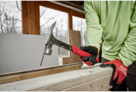 20oz Smooth Face Rip Claw Hammer, I-Beam Handle, SHOCKSHIELD Grip