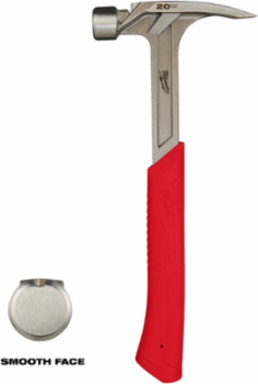 20oz Smooth Face Rip Claw Hammer, I-Beam Handle, SHOCKSHIELD Grip